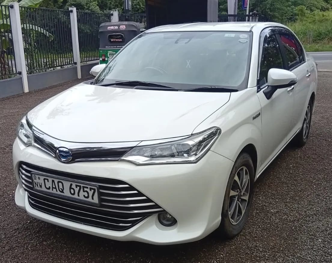 Luxury chauffeur driven Toyota Axio in Sri Lanka