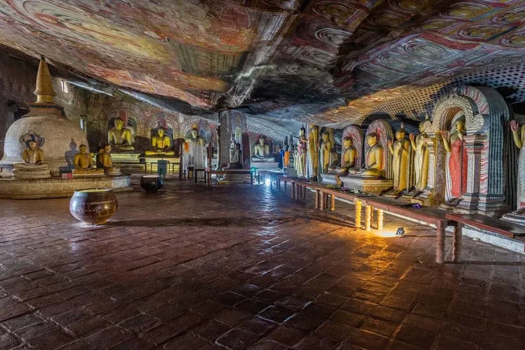 Family exploring Sigiriya Rock and Pidurangala with a private driver in Sri Lanka.